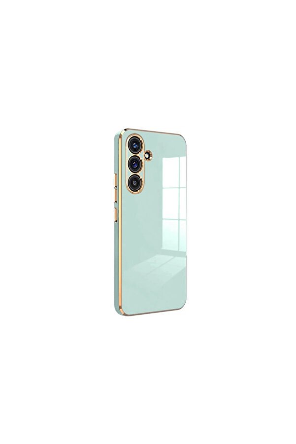 Evi̇mdeyokyok Samsung Galaxy S24 Fe Kılıf Volet Si̇li̇kon - Açık Yeşi̇l