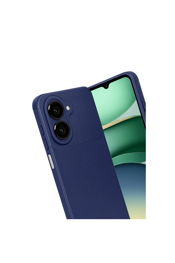 Evi̇mdeyokyok Samsung Galaxy A07 4G Auto Focus Karbon Kapak - Laci̇vert
