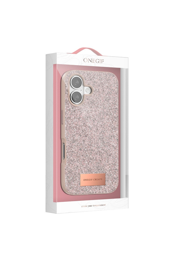 Evi̇mdeyokyok Onegi̇f Apple İphone 17 Bri̇ght Si̇mli̇ Kapak - Gold