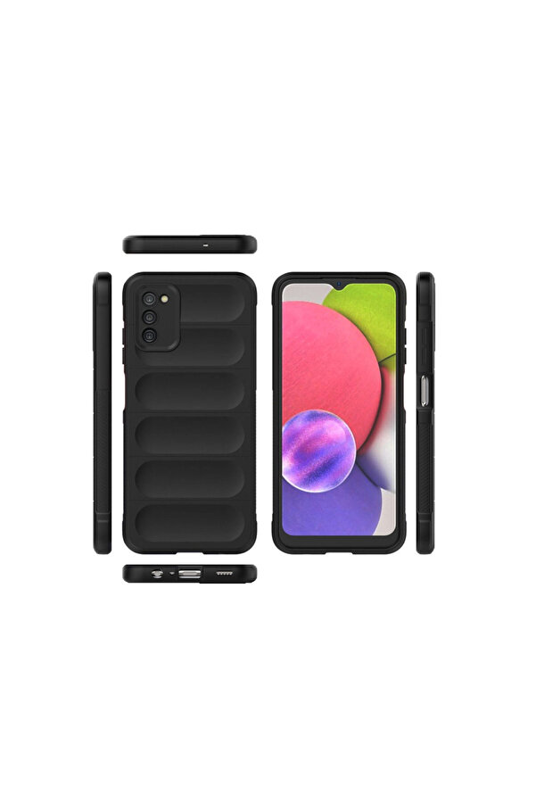 Evi̇mdeyokyok Samsung Galaxy A03S Kılıf Opti̇mum Si̇li̇kon - Si̇yah