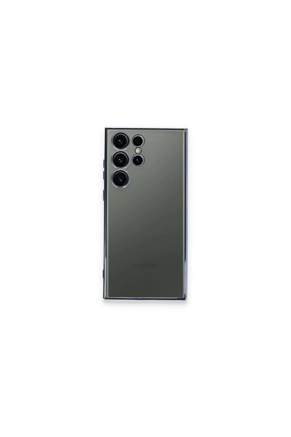Evi̇mdeyokyok Samsung Galaxy S23 Ultra Kılıf Razer Lensli̇ Si̇li̇kon - Açık Mavi̇