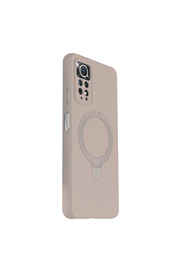 Evi̇mdeyokyok Xi̇aomi̇ Redmi̇ Note 12 Pro 4G Regal Magsafe Standlı Kapak - Çöl Ti̇tanyum