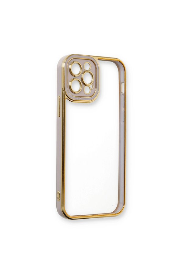 Evimdeyokyok Apple İphone 12 Pro Max Kılıf Liva Lens Silikon - Lila