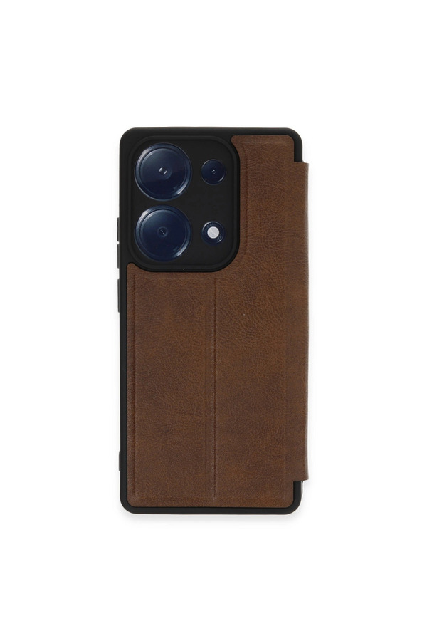 Evi̇mdeyokyok Xi̇aomi̇ Redmi̇ Note 13 Pro 4G Kılıf Fli̇p Cover - Taba