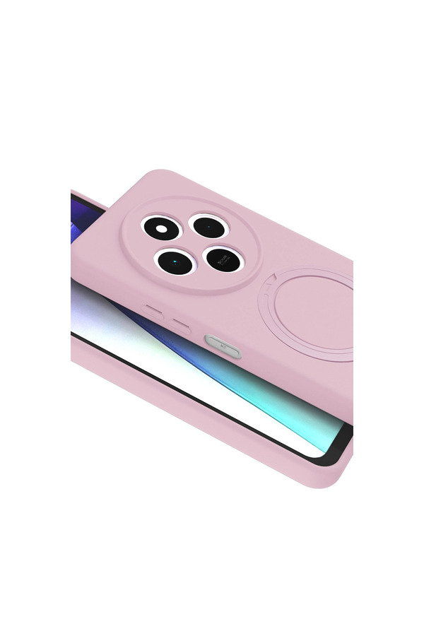 Evi̇mdeyokyok Xi̇aomi̇ Redmi̇ 14C Regal Magsafe Standlı Kapak - Açık Pembe