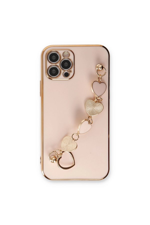 Evimdeyokyok Apple İphone 12 Pro Max Kılıf Esila Silikon - Pudra