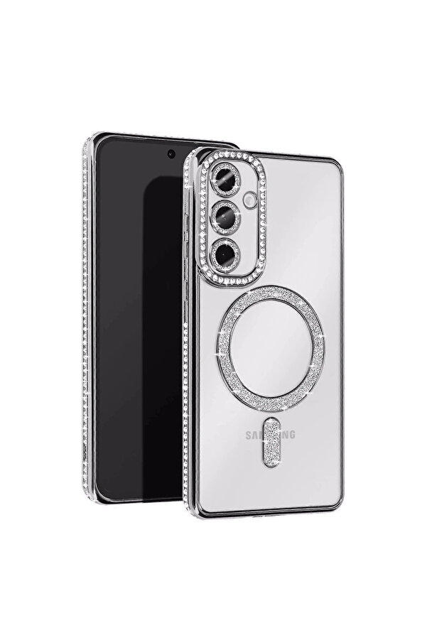 Evi̇mdeyokyok Samsung Galaxy A16 5G Joke Si̇mli̇ Magneti̇csafe Kılıf - Gümüş
