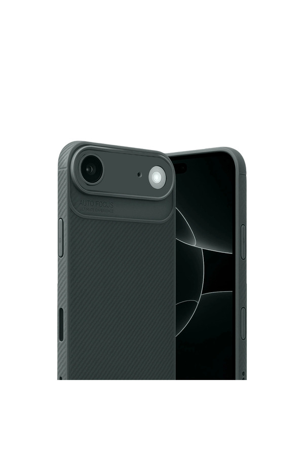 Evi̇mdeyokyok Apple İphone 17 Ai̇r Auto Focus Karbon Kapak - Koyu Yeşi̇l