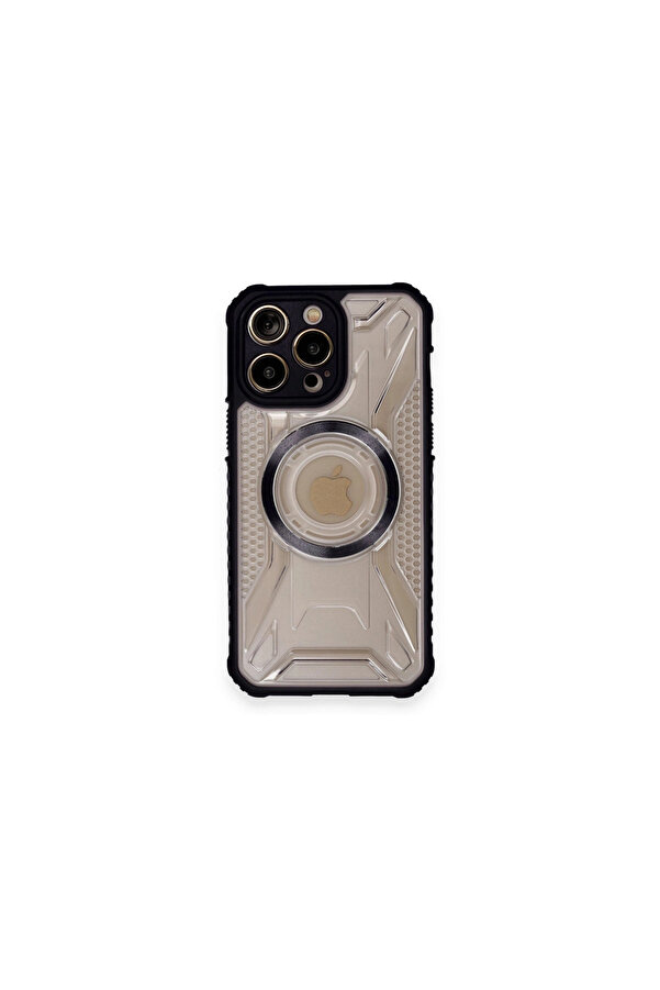 Evi̇mdeyokyok Apple İphone 12 Pro Max Kılıf Prag Magneti̇csafe Kapak - Si̇yah