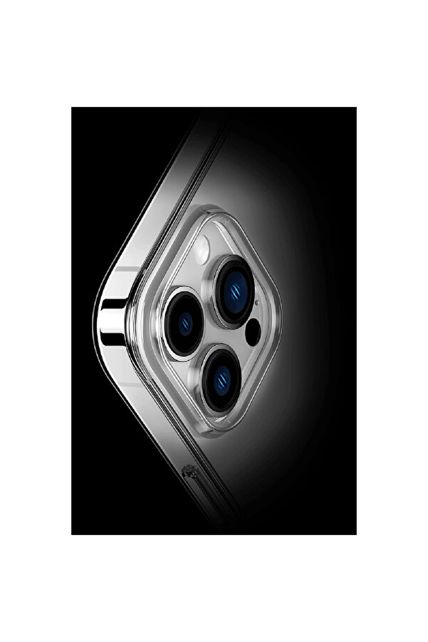 Evi̇mdeyokyok Apple İphone 14 Pro Max Kılıf Tron Şeffaf Magsafe Kapak - Mavi̇