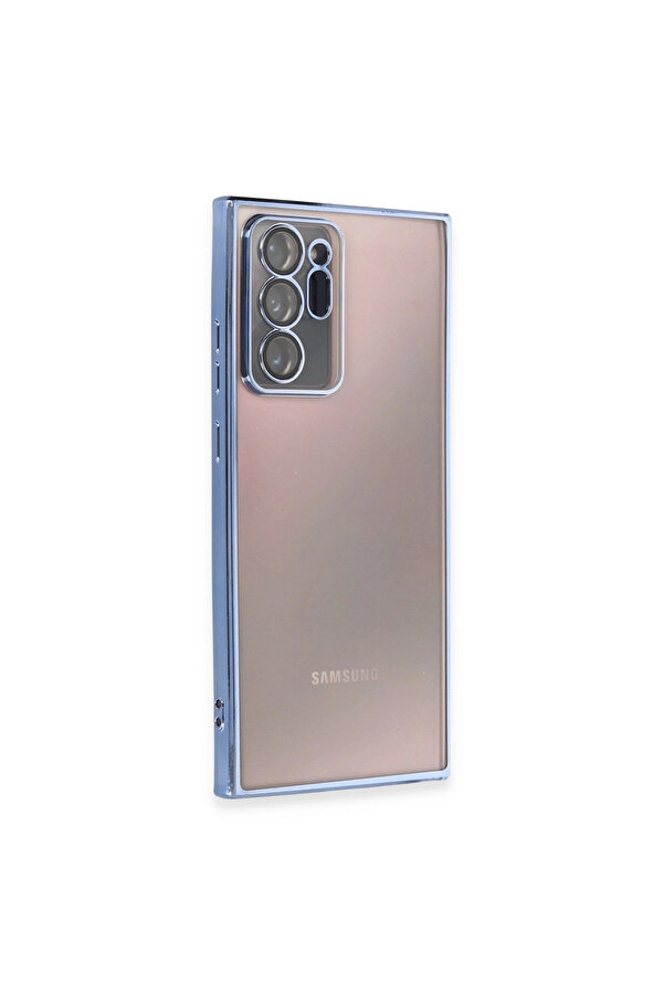 Evi̇mdeyokyok Samsung Galaxy Note 20 Ultra Kılıf Razer Lensli̇ Si̇li̇kon - Açık Mavi̇