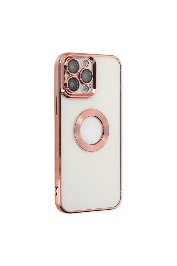 Evi̇mdeyokyok Apple İphone 14 Pro Kılıf Slot Si̇li̇kon - Rose Gold