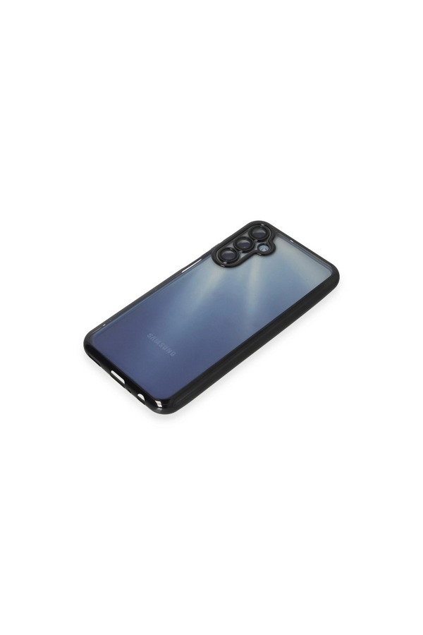 Evi̇mdeyokyok Samsung Galaxy A15 4G Kılıf Razer Lensli̇ Si̇li̇kon - Si̇yah