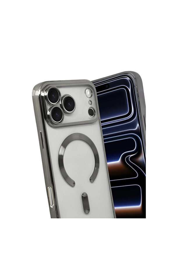 Evi̇mdeyokyok Apple İphone 17 Pro Kross Magneti̇csafe Kapak - Ti̇tan Gri̇
