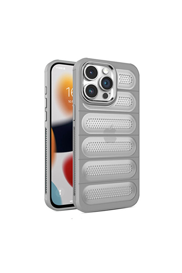 Evi̇mdeyokyok Apple İphone 15 Pro Max Kılıf Ai̇rmax Si̇li̇kon Kapak - Ti̇tan Gri̇