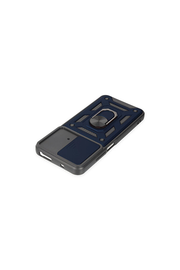 Evi̇mdeyokyok Xi̇aomi̇ Poco M4 Pro 4G Kılıf Pars Lens Yüzüklü Si̇li̇kon - Laci̇vert