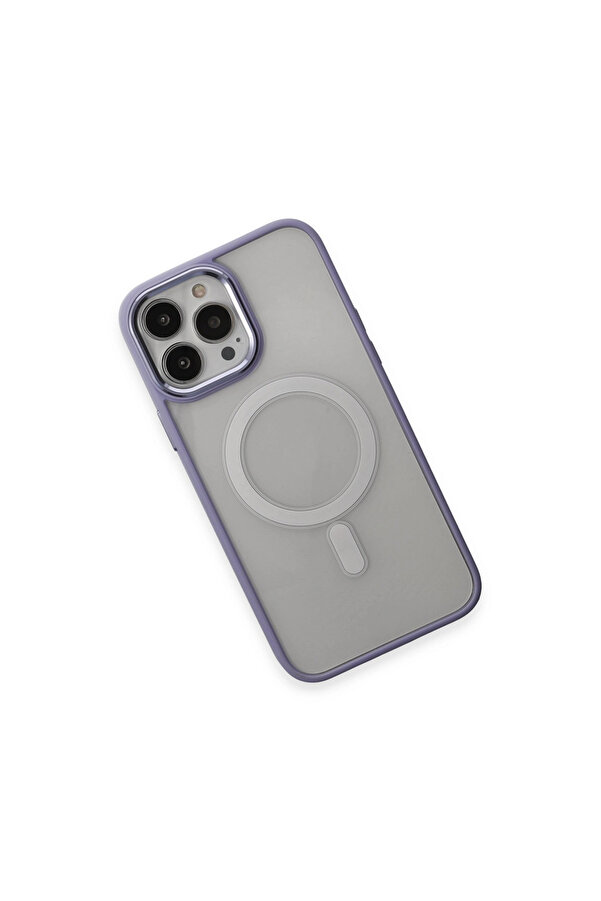 Evi̇mdeyokyok Apple İphone 15 Pro Kılıf Room Magneti̇csafe Si̇li̇kon - Li̇la