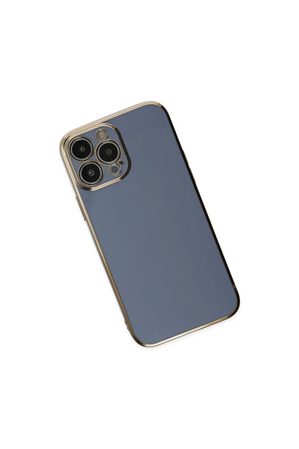 Evi̇mdeyokyok Apple İphone 14 Pro Max Kılıf Volet Si̇li̇kon - Mavi̇