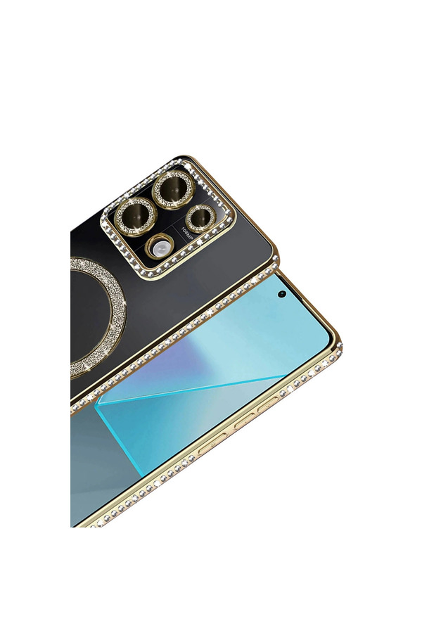 Evi̇mdeyokyok Xi̇aomi̇ Redmi̇ 13C Joke Si̇mli̇ Magneti̇csafe Kılıf - Gold