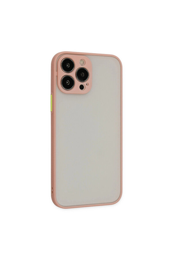 Evi̇mdeyokyok Apple İphone 14 Pro Max Kılıf Montreal Si̇li̇kon Kapak - Pembe