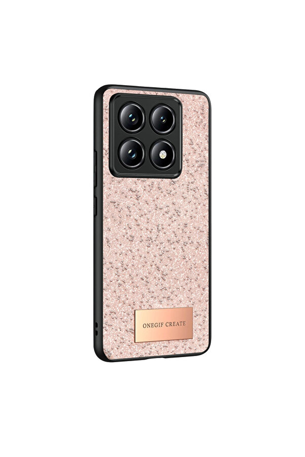 Evi̇mdeyokyok Onegi̇f Xi̇aomi̇ Mi̇ 14T Pro Bri̇ght Si̇mli̇ Kapak - Pembe