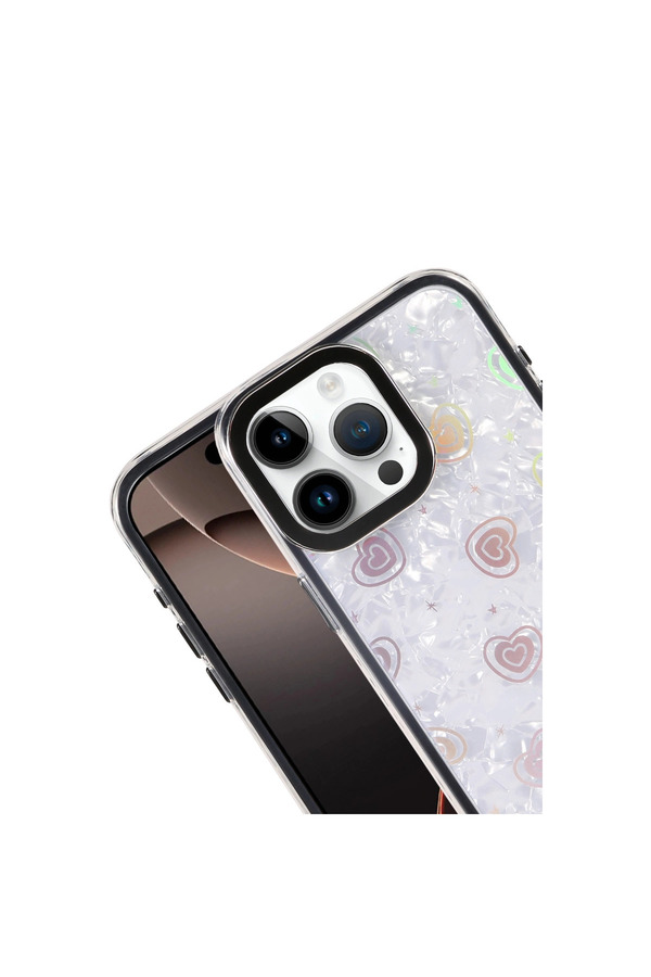 Evi̇mdeyokyok Apple İphone 16 Pro Lumi̇ Desenli̇ Kapak - Si̇yah