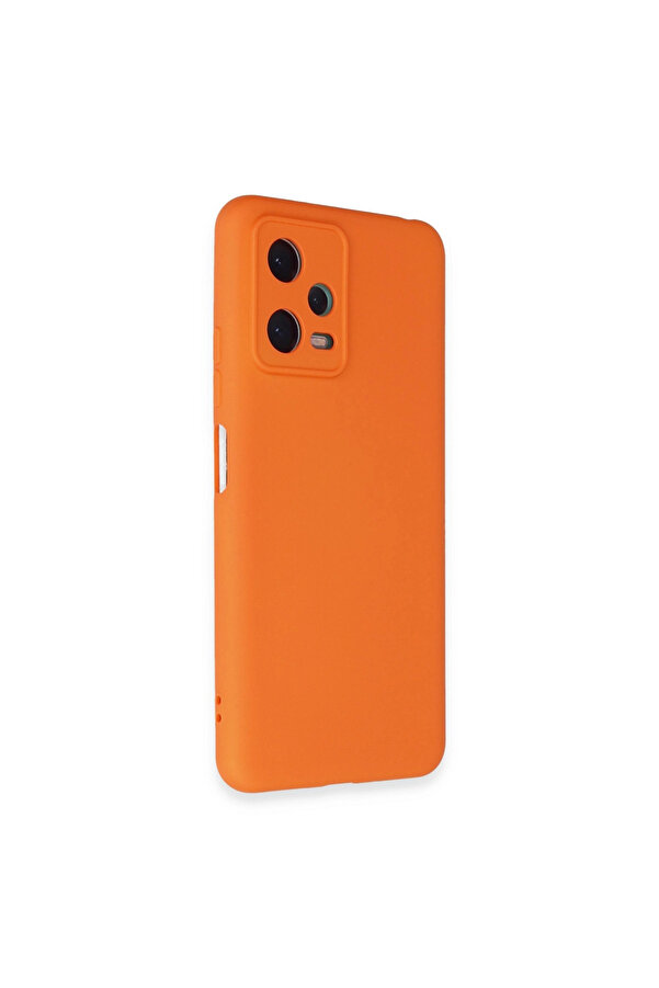 Evi̇mdeyokyok Xi̇aomi̇ Redmi̇ Note 12 5G Kılıf Nano İçi̇ Kadi̇fe Si̇li̇kon - Turuncu