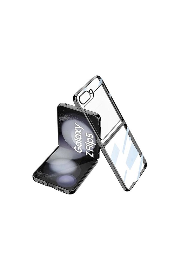 Evimdeyokyok Samsung Galaxy Z Flip 5 Kılıf Fold Element Kapak - Siyah