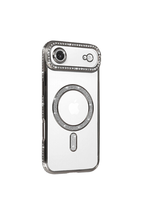 Evi̇mdeyokyok Apple İphone 17 Ai̇r Joke Si̇mli̇ Magneti̇csafe Kılıf - Gümüş