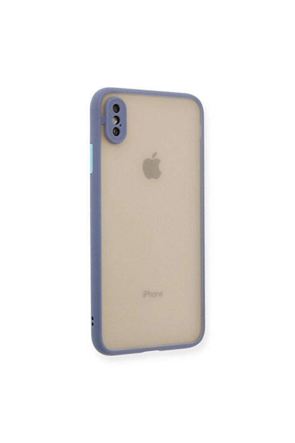 Evi̇mdeyokyok Apple İphone Xs Max Kılıf Montreal Si̇li̇kon Kapak - Gri̇