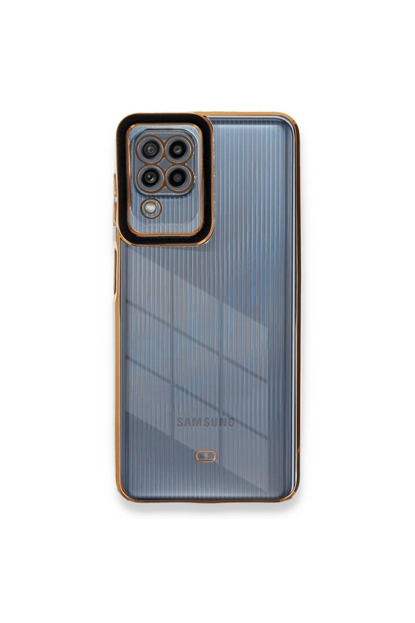 Evimdeyokyok Samsung Galaxy A22 Kılıf Liva Lens Silikon - Siyah