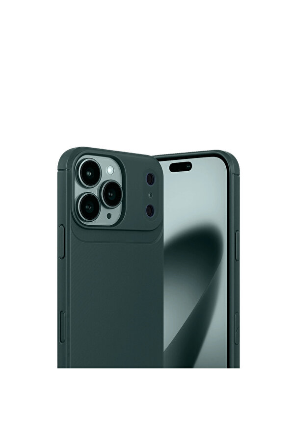 Evi̇mdeyokyok Apple İphone 17 Pro Max Auto Focus Karbon Kapak - Koyu Yeşi̇l