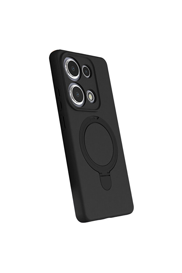 Evi̇mdeyokyok Xi̇aomi̇ Redmi̇ Note 13 Pro 4G Regal Magsafe Standlı Kapak - Si̇yah