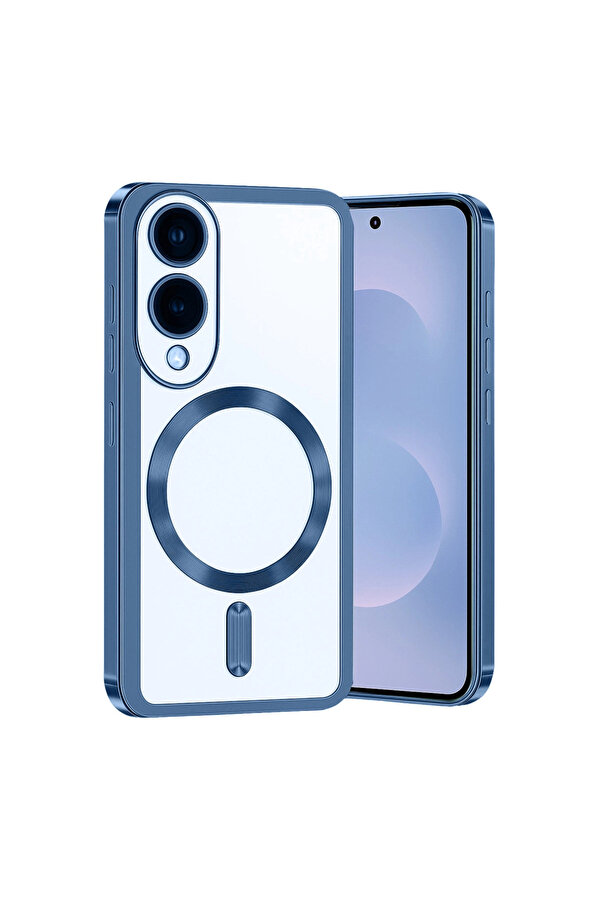Evi̇mdeyokyok Samsung Galaxy S25 Edge Kross Magneti̇csafe Kapak - Si̇erra Blue
