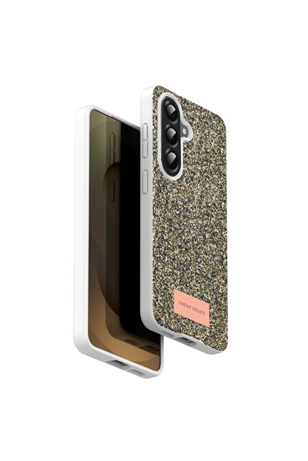 Evi̇mdeyokyok Onegi̇f Samsung Galaxy A17 5G Bri̇ght Si̇mli̇ Kapak - Gold