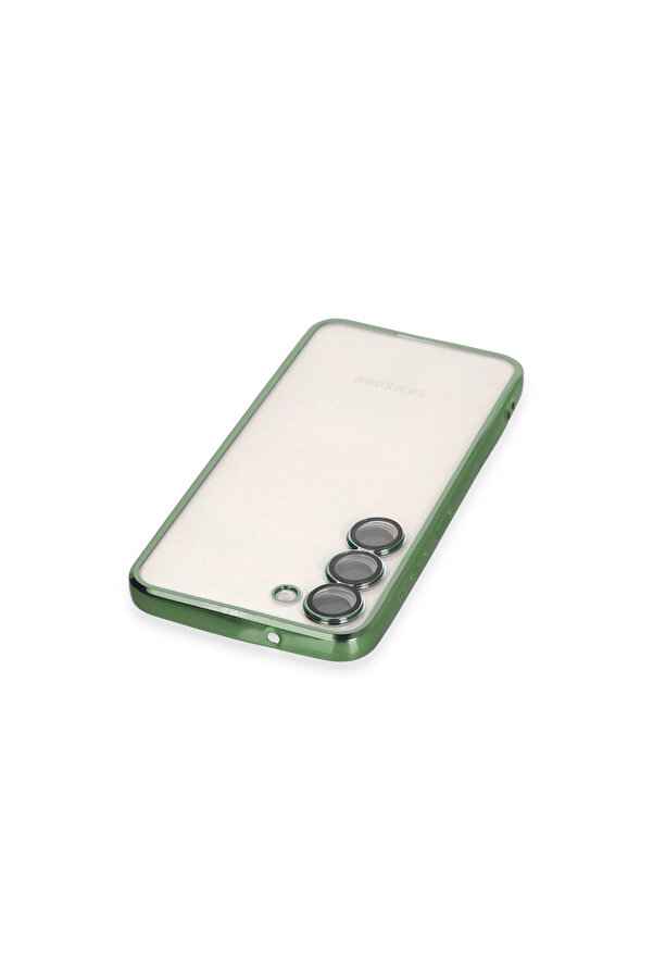 Evi̇mdeyokyok Samsung Galaxy S24 Kılıf Razer Lensli̇ Si̇li̇kon - Yeşi̇l