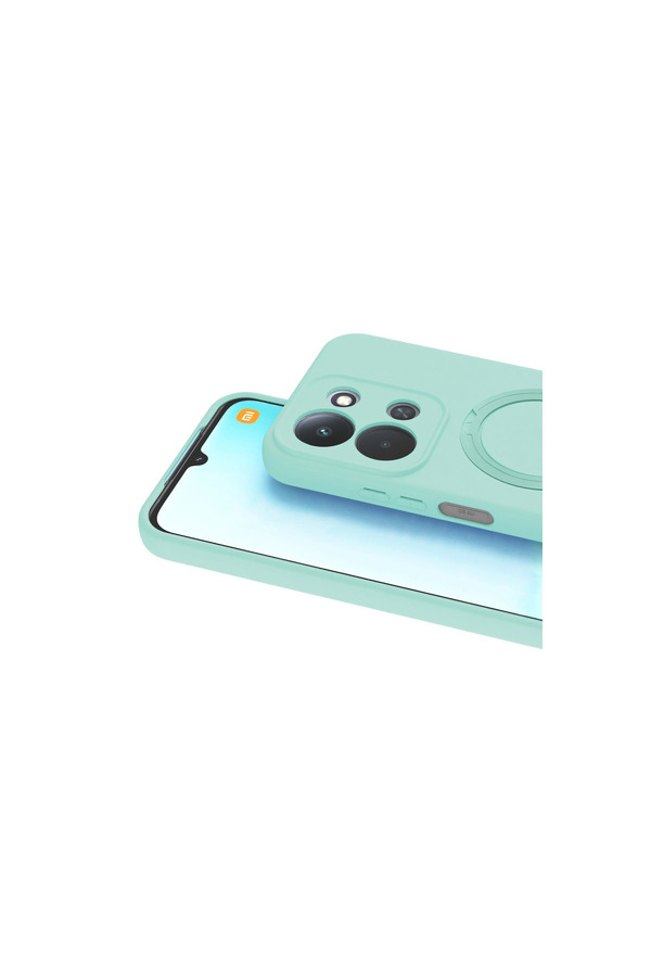 Evi̇mdeyokyok Xi̇aomi̇ Redmi̇ 15C 4G Regal Magsafe Standlı Kapak - Su Yeşi̇li̇