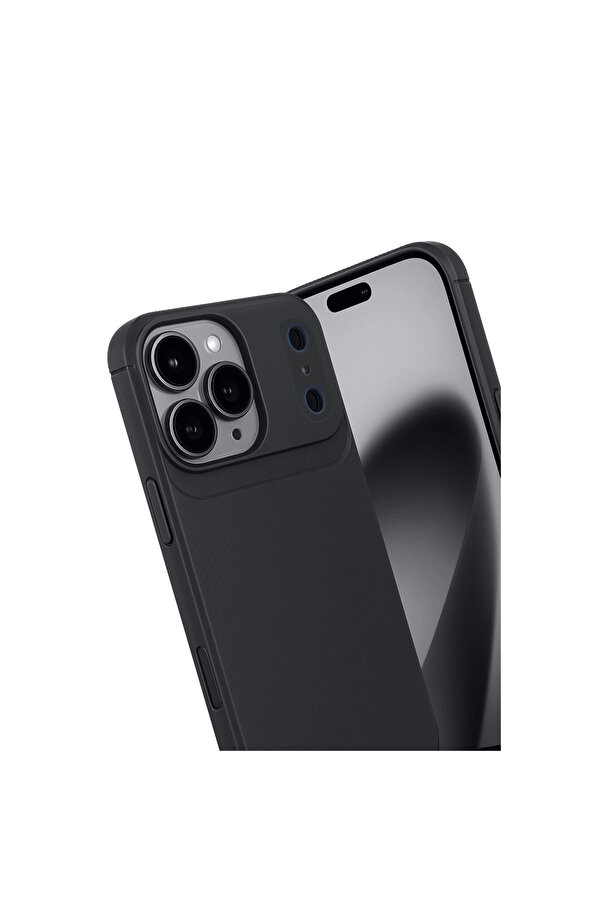 Evi̇mdeyokyok Apple İphone 17 Pro Max Auto Focus Karbon Kapak - Si̇yah