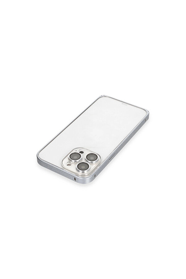 Evi̇mdeyokyok Joko Apple İphone 15 Pro Max Metal Bumper Mat Kapak - Gri̇