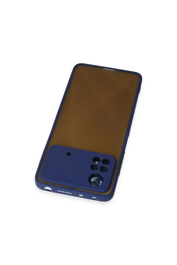 Evimdeyokyok Xiaomi Poco X4 Pro 5G Kılıf Montreal Silikon Kapak - Lacivert