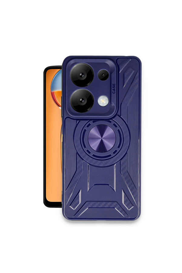 Evi̇mdeyokyok Xi̇aomi̇ Redmi̇ Note 13 4G Kılıf Li̇ncoln Si̇li̇kon - Laci̇vert
