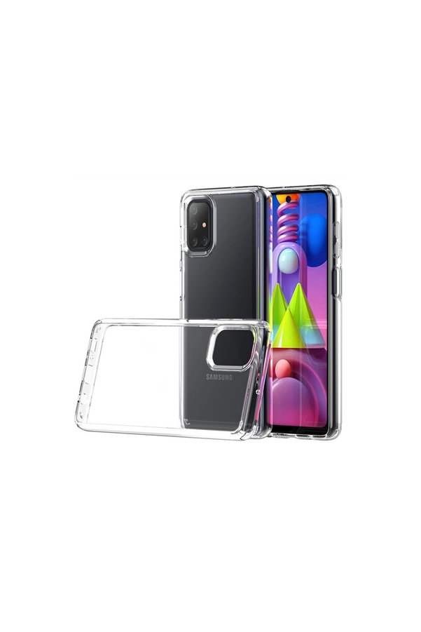 Evimdeyokyok Samsung Galaxy M51 Kılıf Lüx Şeffaf Silikon
