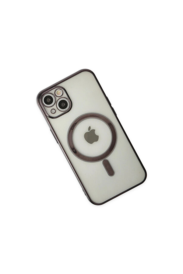 Evi̇mdeyokyok Apple İphone 14 Plus Kılıf Magneti̇csafe Lazer Si̇li̇kon - Si̇yah