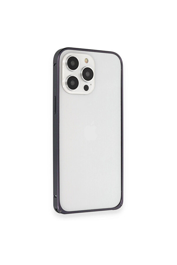 Evi̇mdeyokyok Joko Apple İphone 15 Pro Max Kılıf Metal Bumper Magneti̇csafe Kapak - Laci̇vert