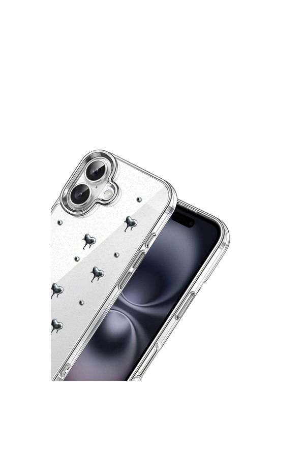 Evi̇mdeyokyok Apple İphone 16 Plus Fi̇yonk Desenli̇ Kapak - Desen 1
