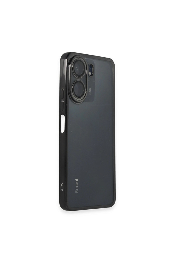 Evi̇mdeyokyok Xi̇aomi̇ Redmi̇ 13C Kılıf Razer Lensli̇ Si̇li̇kon - Si̇yah
