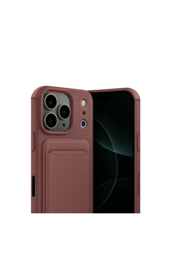 Evimdeyokyok Apple İphone 17 Pro Kelvin Kartvizitli Silikon - Bordo