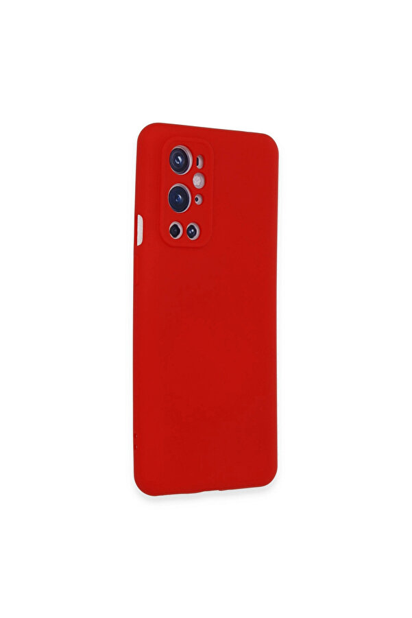 Evi̇mdeyokyok One Plus 9 Pro Kılıf Nano İçi̇ Kadi̇fe Si̇li̇kon - Kırmızı