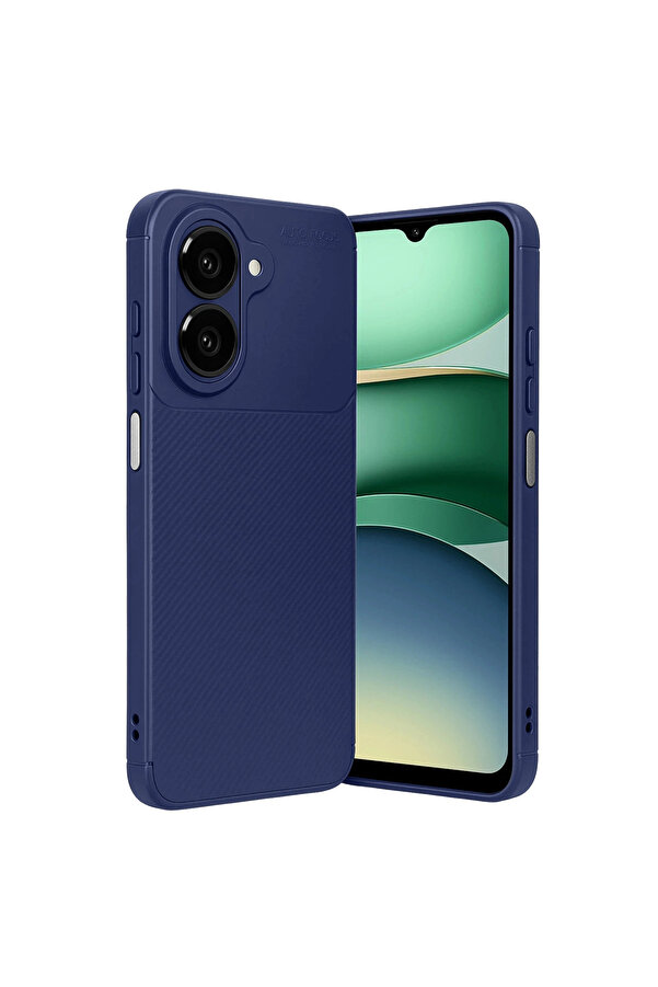 Evi̇mdeyokyok Samsung Galaxy A07 4G Auto Focus Karbon Kapak - Laci̇vert