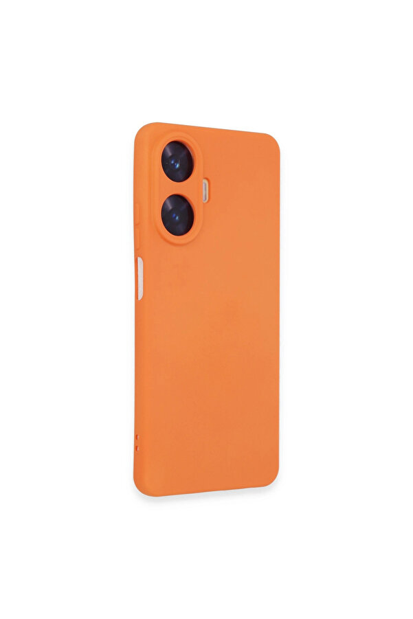 Evi̇mdeyokyok Realme C55 Kılıf Nano İçi̇ Kadi̇fe Si̇li̇kon - Turuncu